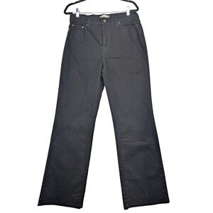 Levis Perfectly Slimming 512 Boot Cut Jeans Black Denim Womens 14 L/C 33x32